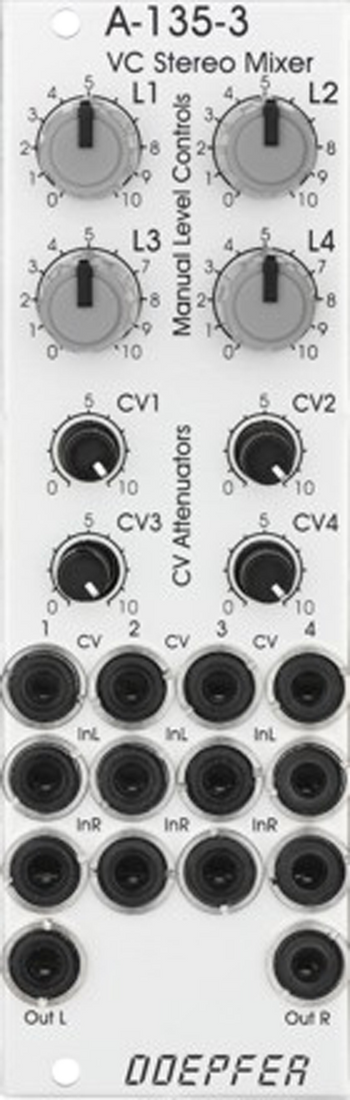 A-135-3 Voltage Controlled Stereo Mixer