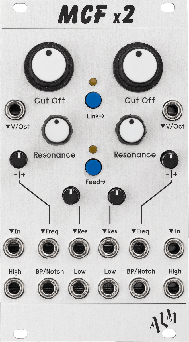 ALM Busy MCFx2 2chマルチモードフィルター ALM Busy MCFx2— Clockface Modular